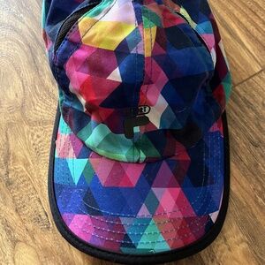 Fila Sport Colorful Hexagon Adjustable Lightweight Baseball Hat Cap *Unisex